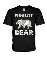 Nihilist Bear Mama Bear Shirt V-Neck T-Shirt thumbnail