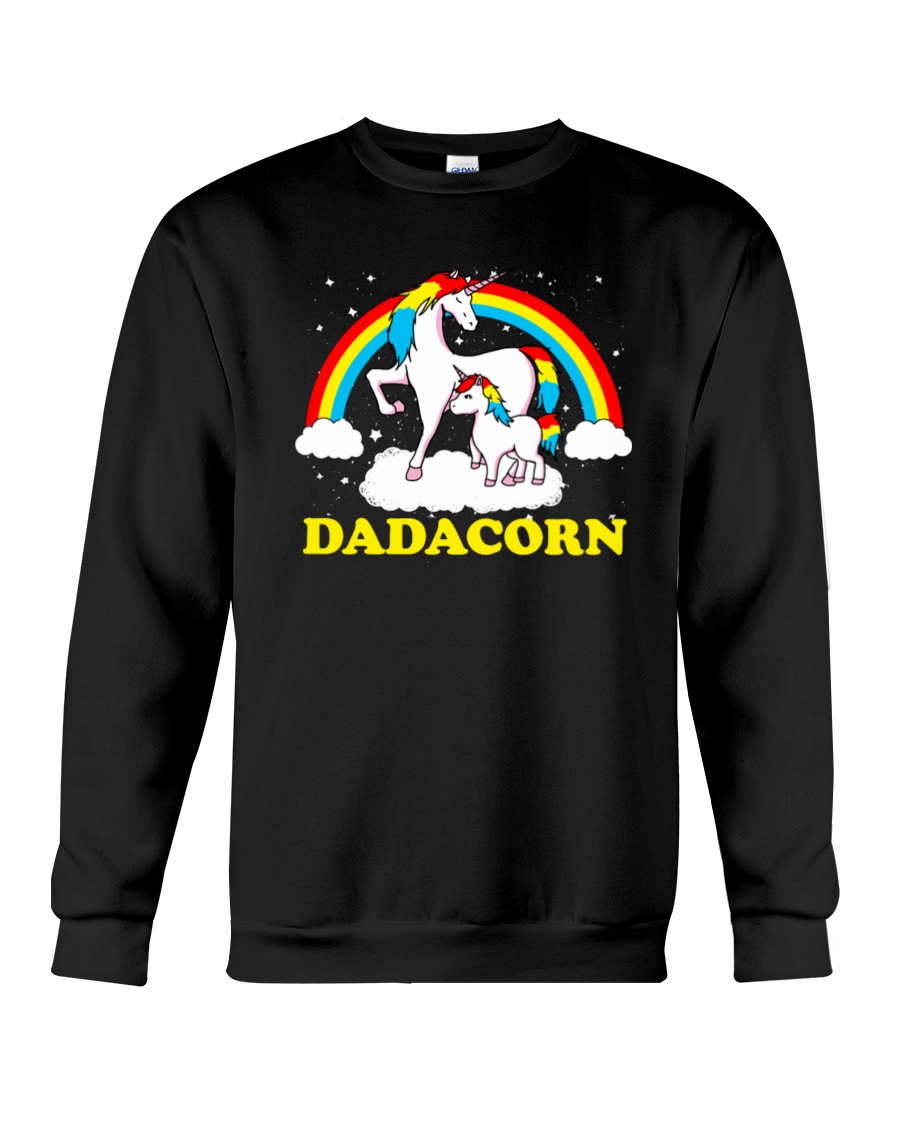 Dadacorn Matching Unicorn Shirt Crewneck Sweatshirt