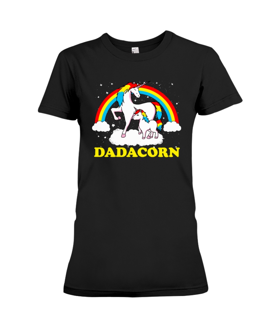 Dadacorn Matching Unicorn Shirt Premium Fit Ladies Tee