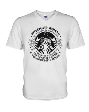 November Woman The Soul Of A Witch T-Shirt V-Neck T-Shirt thumbnail
