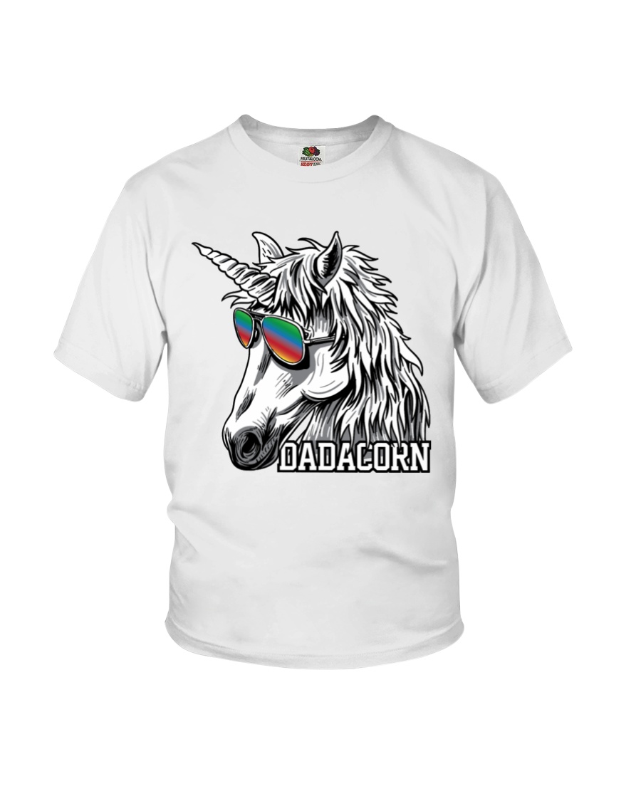 Dadacorn Unicorn Dad T-Shirt Youth T-Shirt