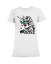 Dadacorn Unicorn Dad T-Shirt Premium Fit Ladies Tee thumbnail