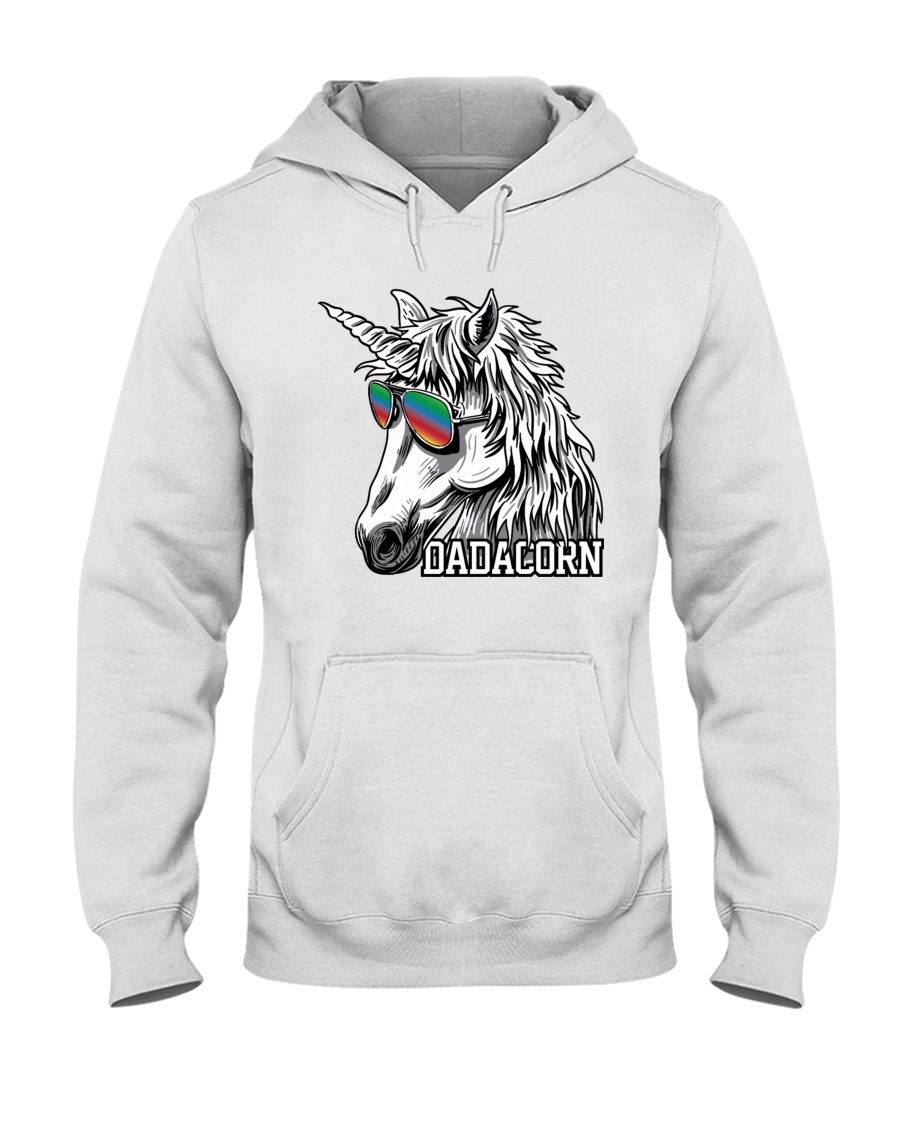 Dadacorn Unicorn Dad T-Shirt Hooded Sweatshirt