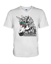 Dadacorn Unicorn Dad T-Shirt V-Neck T-Shirt thumbnail