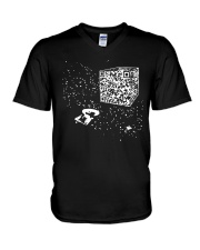 QR Code Cube We Are The Borg TShirt V-Neck T-Shirt thumbnail