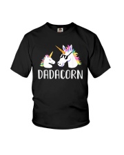 Dadacorn Unicorn Dad T-Shirt Youth T-Shirt front