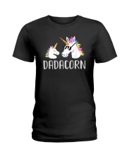 Dadacorn Unicorn Dad T-Shirt Ladies T-Shirt thumbnail