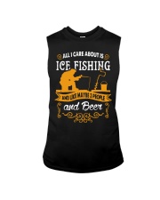 ALL I CARE ABOUT IS ICE FISHING Sleeveless Tee thumbnail