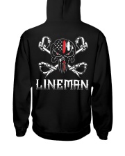 Thin Red Line Lineman American Flag Hooded Sweatshirt thumbnail