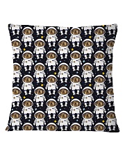 Space dogs all over print T-shirt Square Pillowcase front