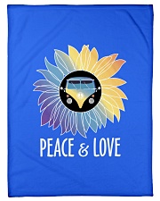 Peace Love Small Fleece Blanket - 30" x 40" front