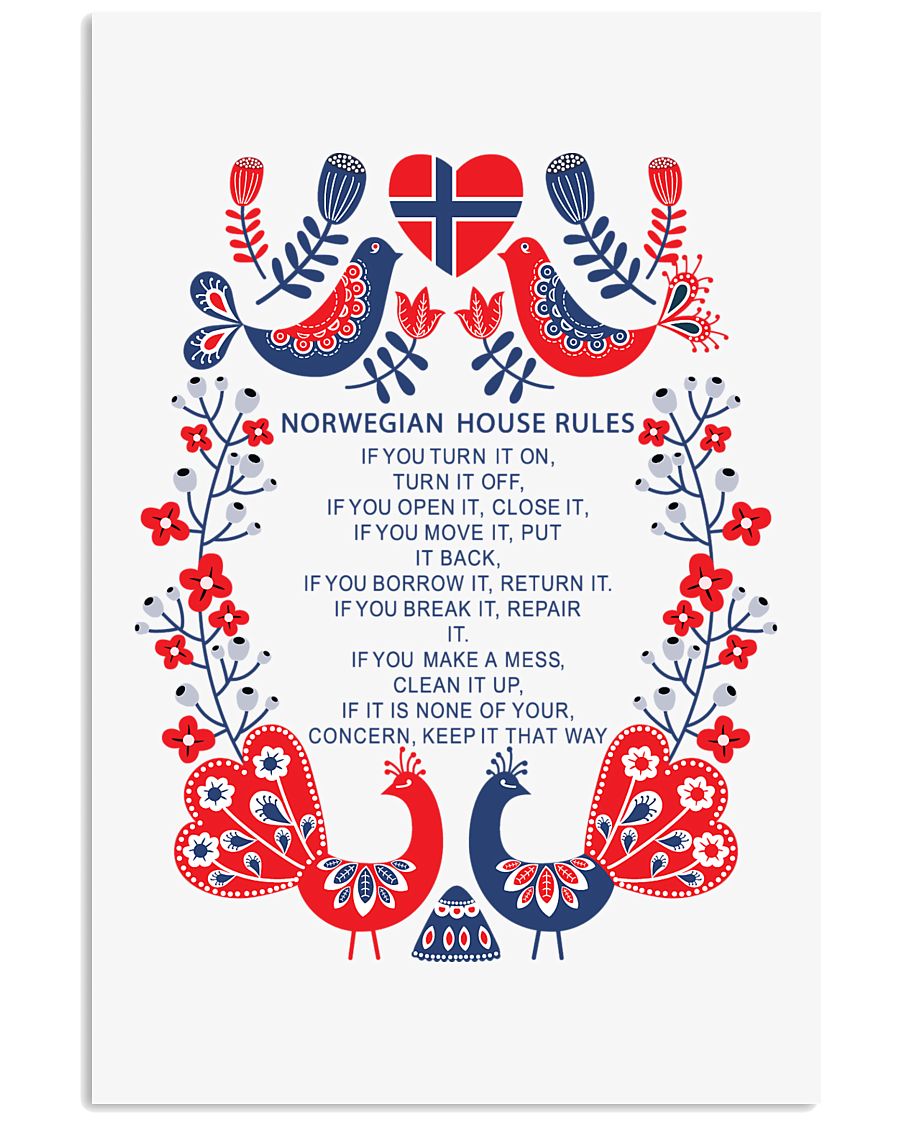 Norwegian House Rules 11x17 Poster
