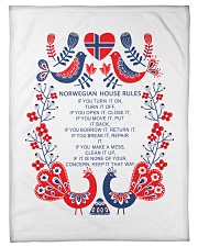 Norwegian House Rules Small Fleece Blanket - 30" x 40" thumbnail