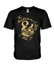 The Mountains Are Calling V-Neck T-Shirt thumbnail