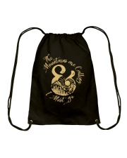 The Mountains Are Calling Drawstring Bag thumbnail