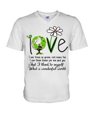 What A Wonderful World V-Neck T-Shirt thumbnail