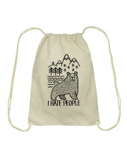 I Hate People Drawstring Bag thumbnail