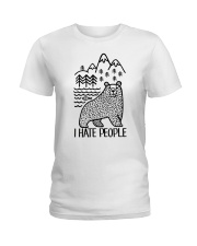 I Hate People Ladies T-Shirt thumbnail