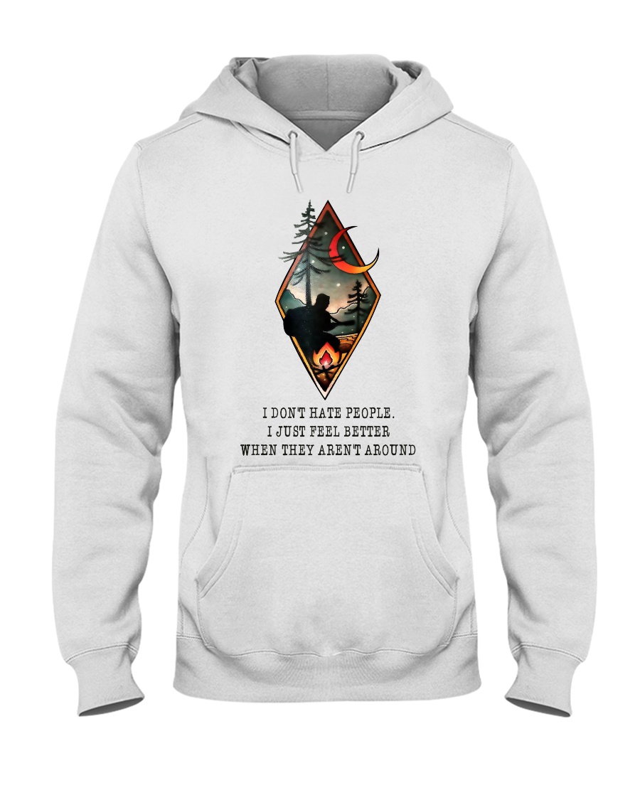 I Don't Hate People Hooded Sweatshirt