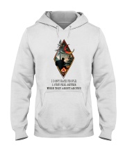 I Don't Hate People Hooded Sweatshirt front