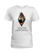 I Don't Hate People Ladies T-Shirt thumbnail