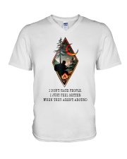 I Don't Hate People V-Neck T-Shirt thumbnail