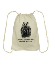 Freedom's Just Another Word Drawstring Bag thumbnail