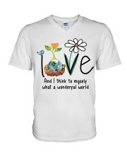 What A Wonderful World V-Neck T-Shirt thumbnail