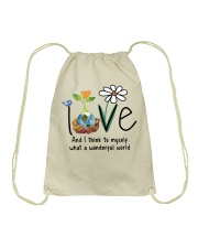 What A Wonderful World Drawstring Bag thumbnail