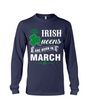 IRISH QUEENS ARE BORN IN MARCH Long Sleeve Tee thumbnail
