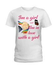 Lesbian Pride Ladies T-Shirt front