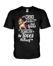 Dog is Best Friend V-Neck T-Shirt thumbnail