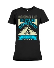 CRASHING IS PART Premium Fit Ladies Tee tile
