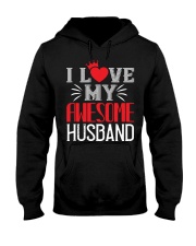 I LOVE MY AWESOME HUSBAND Hooded Sweatshirt tile