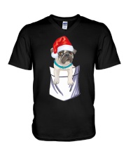 Pug lovers V-Neck T-Shirt thumbnail