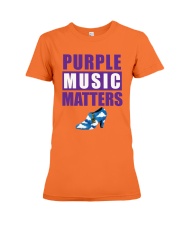 Purple Music Matters Premium Fit Ladies Tee front