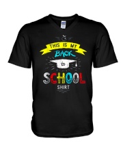 Back To School Shirt Funny V-Neck T-Shirt thumbnail