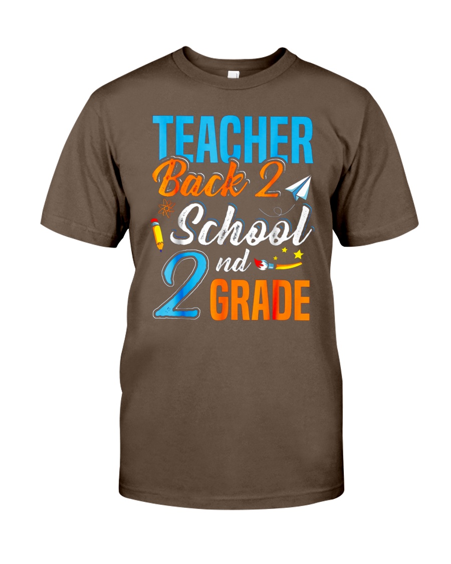 Back To School Shirt Funny For 2nd Grade Teacher Classic T-Shirt