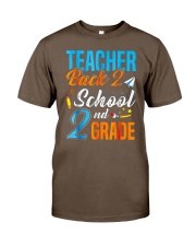 Back To School Shirt Funny For 2nd Grade Teacher Classic T-Shirt front