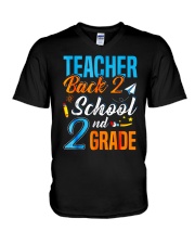 Back To School Shirt Funny For 2nd Grade Teacher V-Neck T-Shirt thumbnail