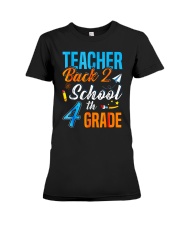 Back To School Shirt For 4th Grade Teacher Stude Premium Fit Ladies Tee thumbnail