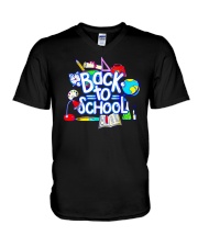 Back To School Shirt Funny Gift V-Neck T-Shirt thumbnail