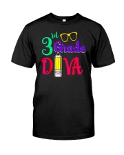 Back To School Shirt Funny 3rd Grade Diva Shirt Premium Fit Mens Tee thumbnail