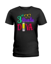 Back To School Shirt Funny 3rd Grade Diva Shirt Ladies T-Shirt thumbnail
