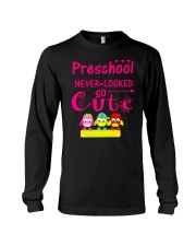 Back To School Shirt Preschool Looked Cute Long Sleeve Tee thumbnail