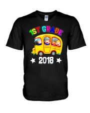 Back To School Shirt Funny 1st Grade 2018 Shirt V-Neck T-Shirt thumbnail