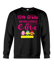 Back To School Shirt Tenth Grade Ten Looked Cute Crewneck Sweatshirt thumbnail