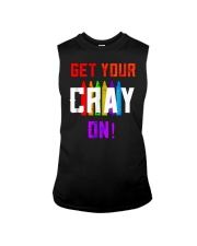 Back to School Shirt Get Your Cray On Sleeveless Tee thumbnail