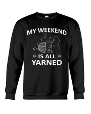 My weekend is all yarned Crewneck Sweatshirt thumbnail