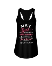 Queens are born in May Ladies Flowy Tank front